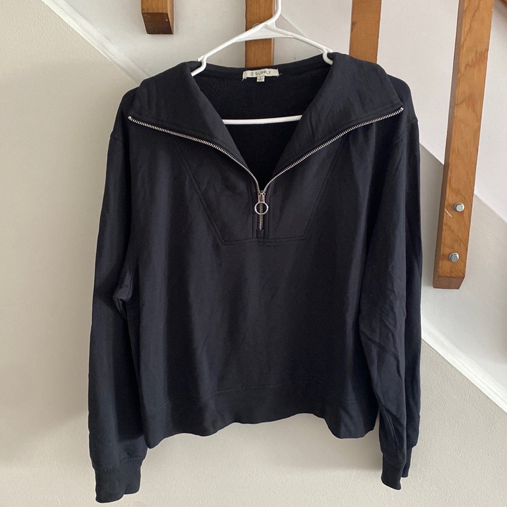 Z Supply Quarter Zip Sweater